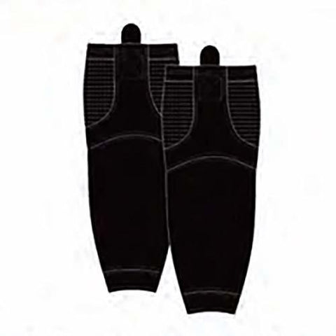 Mesh Adult Ice Hockey Practice Socks - All Black (30")